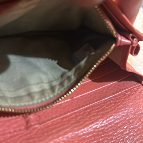 Chloe Peach Wallet With A Snappy Snap Button & Zipper is Zippy - Picture 12 of 16